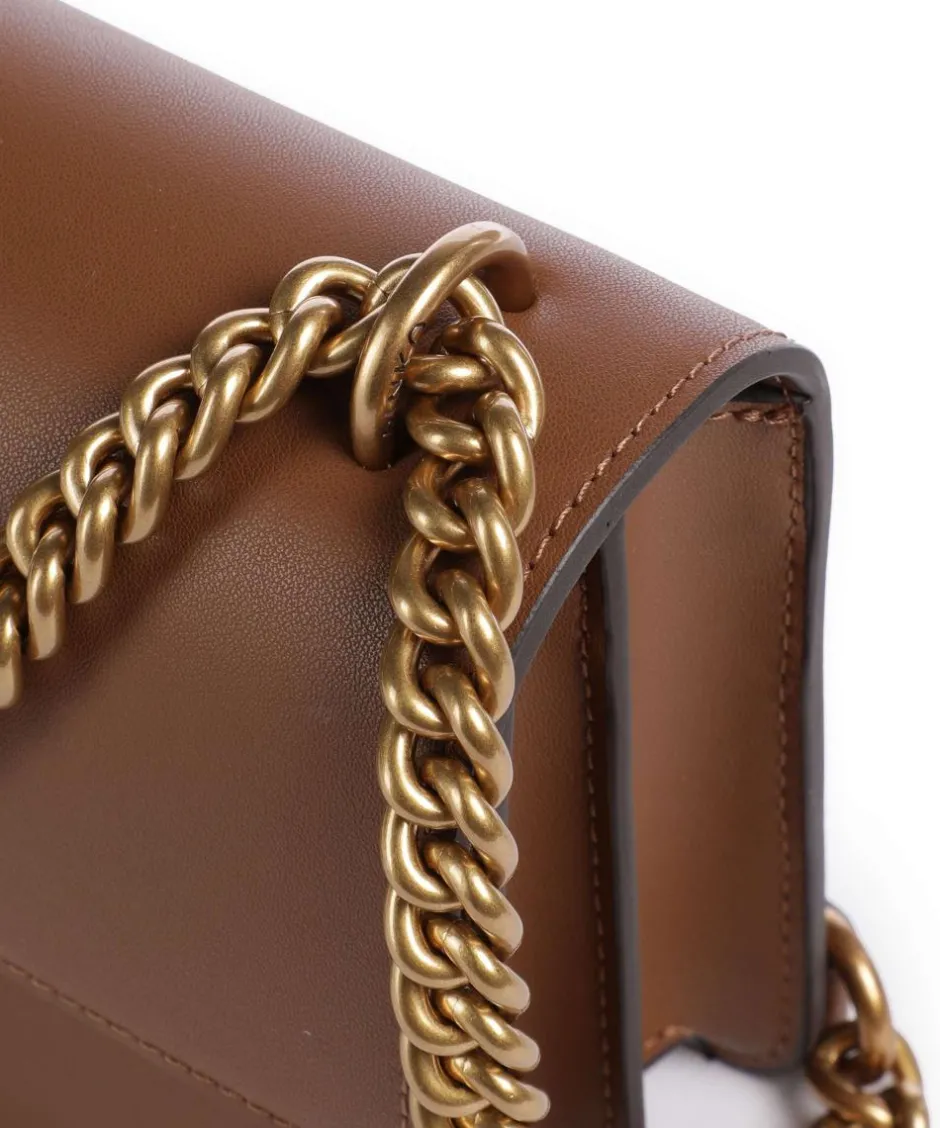 Pinko Shoulder Bags|Crossbody Bags-Love One Mini Shoulder bag fine grain cow leather