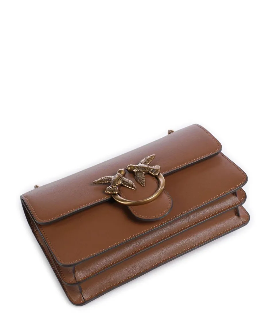 Pinko Shoulder Bags|Crossbody Bags-Love One Mini Shoulder bag fine grain cow leather