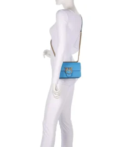 Pinko Shoulder Bags|Crossbody Bags-Love One Mini Shoulder bag fine grain cow leather