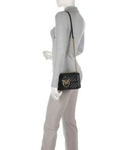 Pinko Shoulder Bags|Crossbody Bags-Love One Mini Shoulder bag fine grain leather