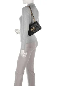 Pinko Shoulder Bags|Crossbody Bags-Love One Mini Shoulder bag fine grain leather