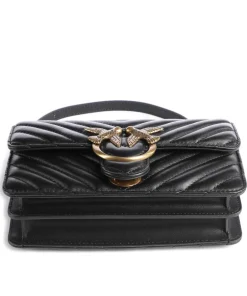 Pinko Shoulder Bags|Crossbody Bags-Love One Mini Shoulder bag fine grain leather