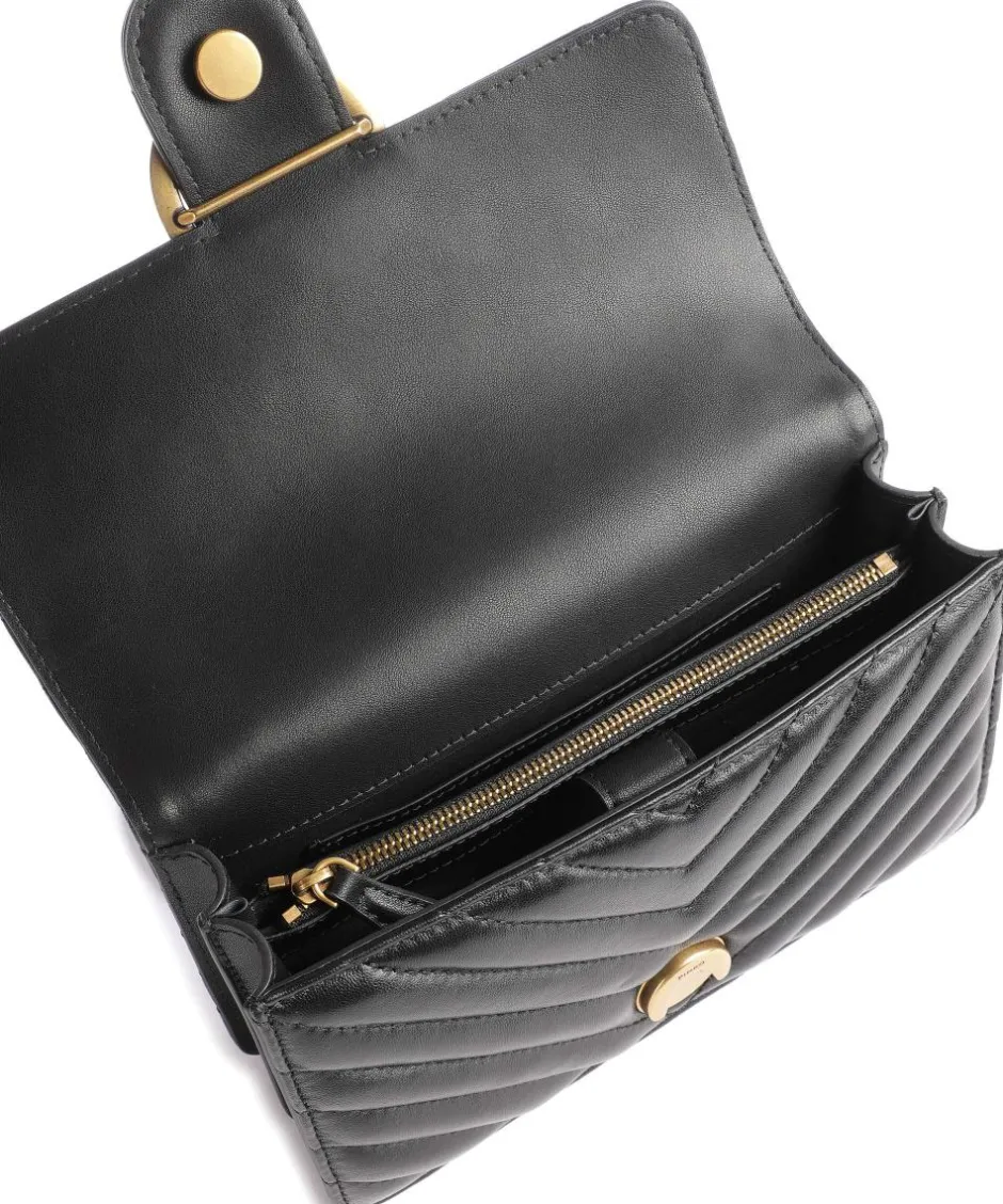 Pinko Shoulder Bags|Crossbody Bags-Love One Mini Shoulder bag fine grain leather