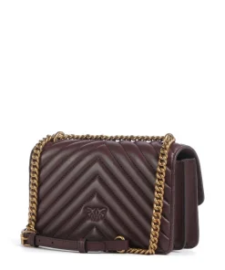 Pinko Shoulder Bags|Crossbody Bags-Love One Mini Shoulder bag fine grain leather