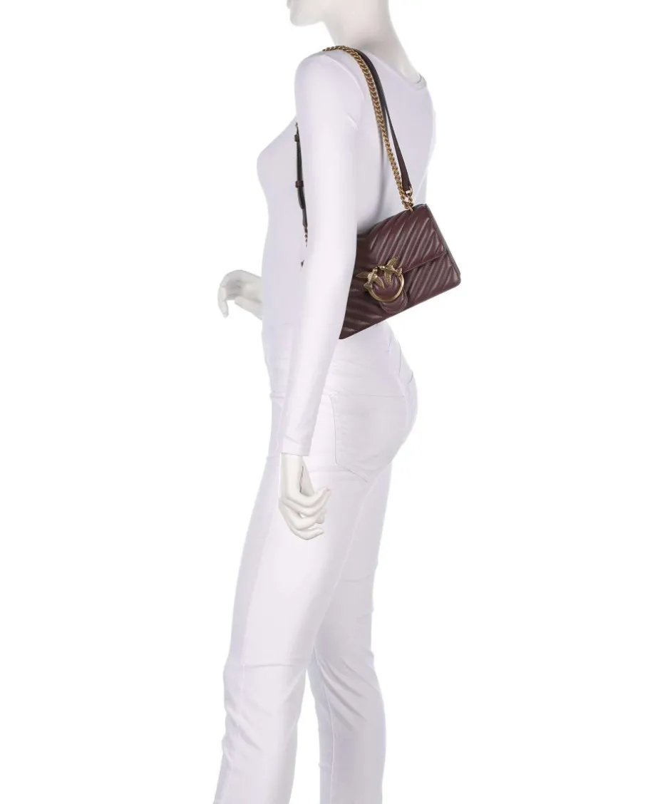 Pinko Shoulder Bags|Crossbody Bags-Love One Mini Shoulder bag fine grain leather