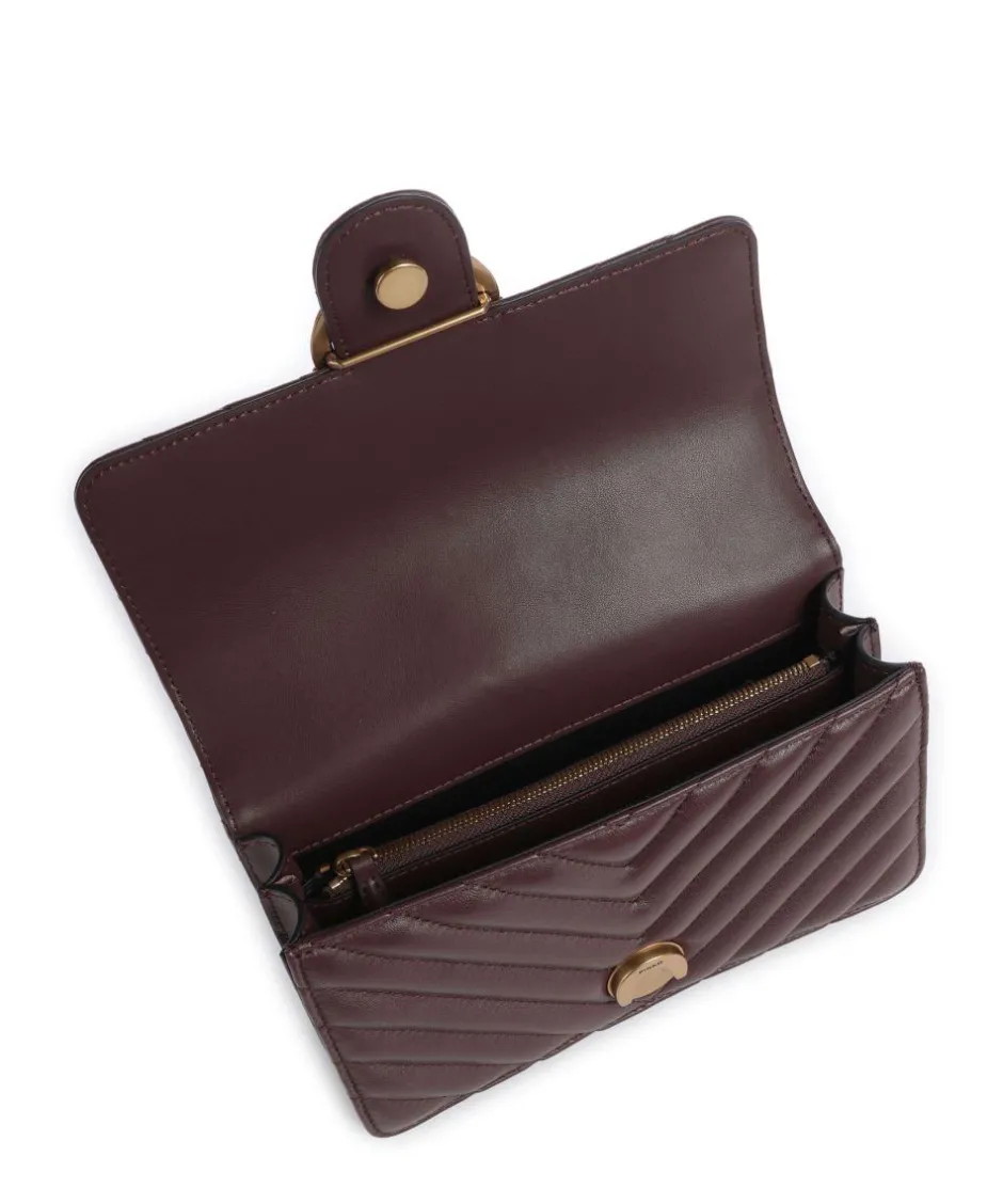 Pinko Shoulder Bags|Crossbody Bags-Love One Mini Shoulder bag fine grain leather