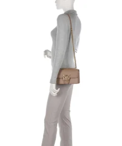 Pinko Shoulder Bags|Crossbody Bags-Love One Mini Shoulder bag fine grain cow leather