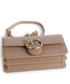 Pinko Shoulder Bags|Crossbody Bags-Love One Mini Shoulder bag fine grain cow leather