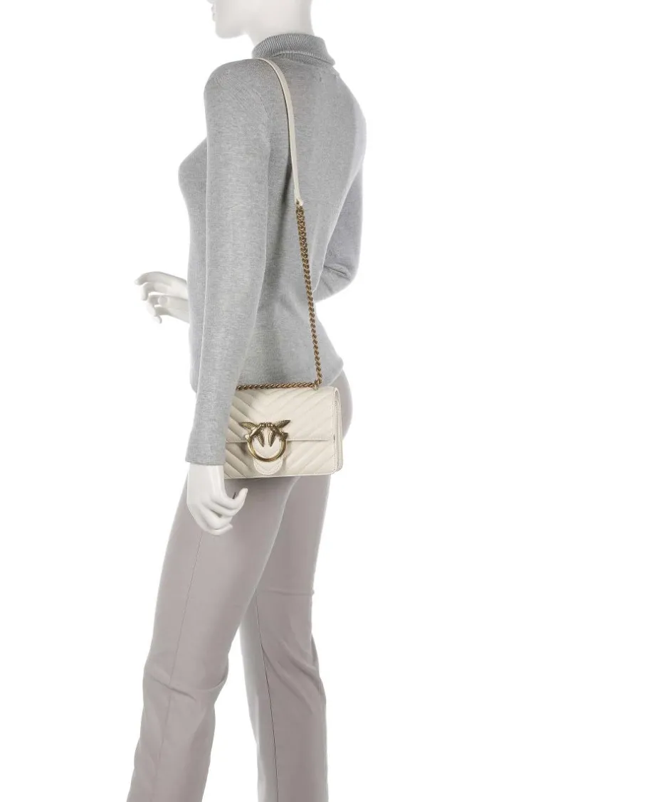 Pinko Shoulder Bags|Crossbody Bags-Love One Mini Shoulder bag fine grain leather