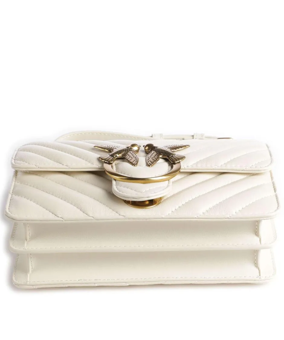 Pinko Shoulder Bags|Crossbody Bags-Love One Mini Shoulder bag fine grain leather