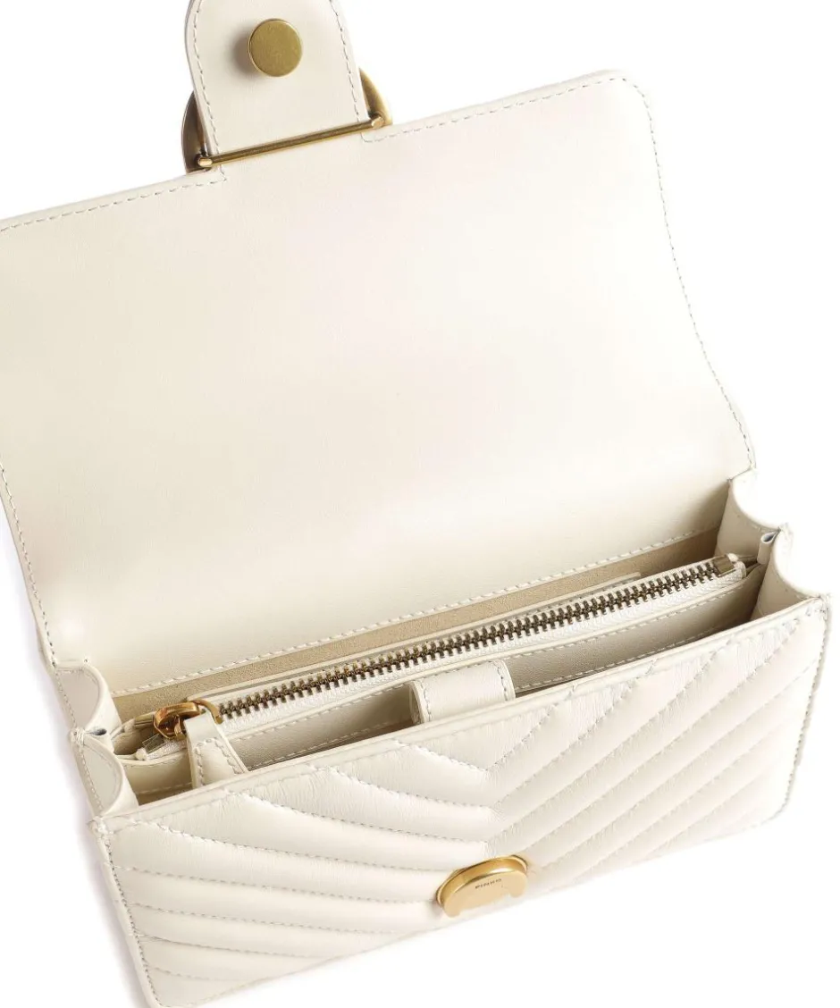 Pinko Shoulder Bags|Crossbody Bags-Love One Mini Shoulder bag fine grain leather