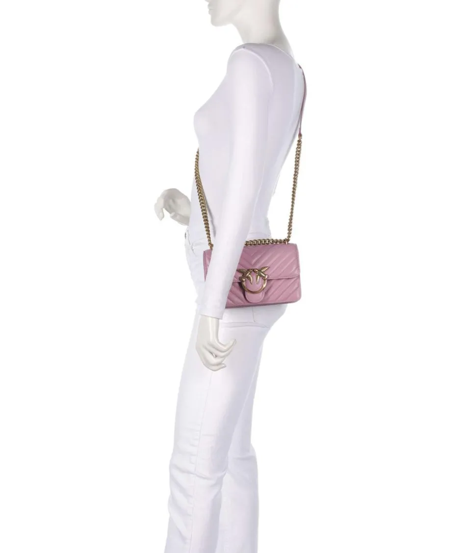 Pinko Shoulder Bags|Crossbody Bags-Love One Mini Shoulder bag fine grain leather