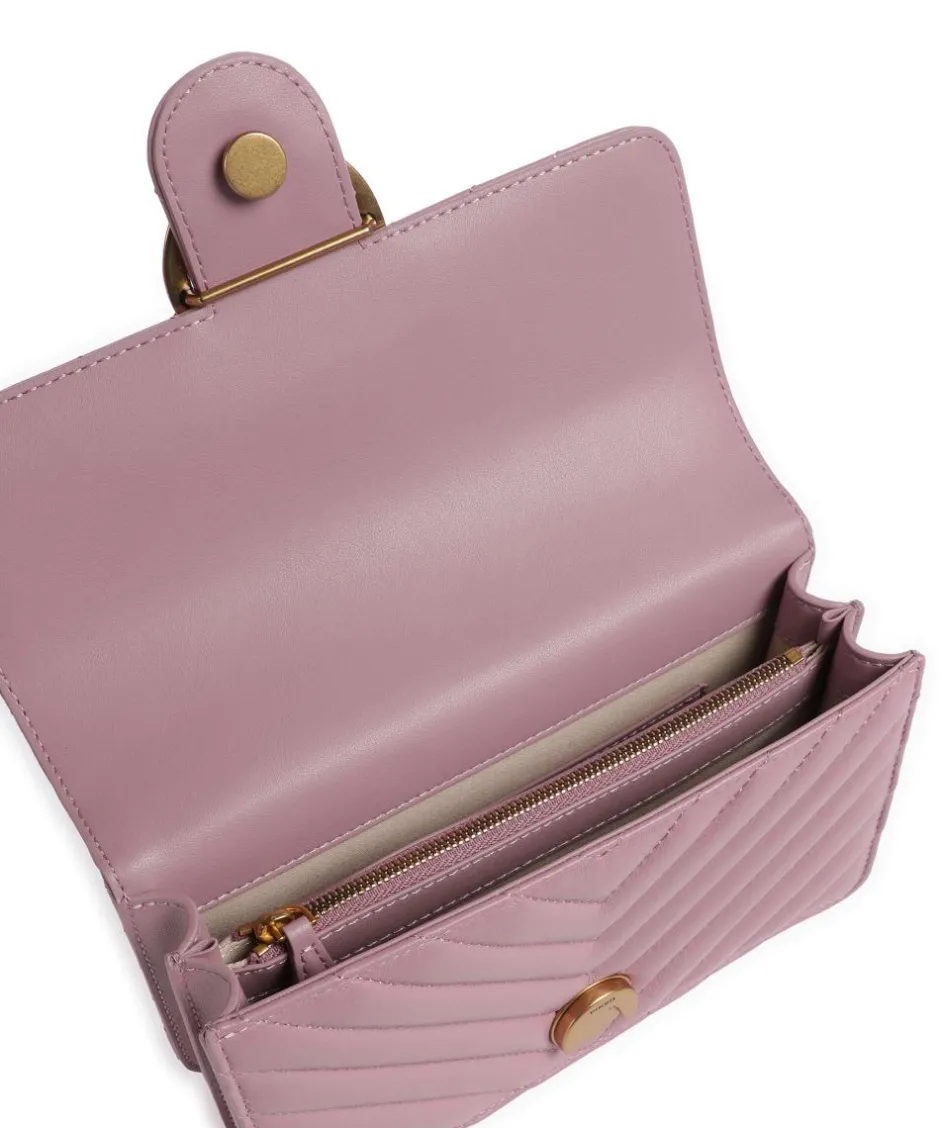Pinko Shoulder Bags|Crossbody Bags-Love One Mini Shoulder bag fine grain leather