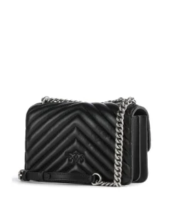 Pinko Shoulder Bags|Crossbody Bags-Love One Mini Shoulder bag fine grain leather