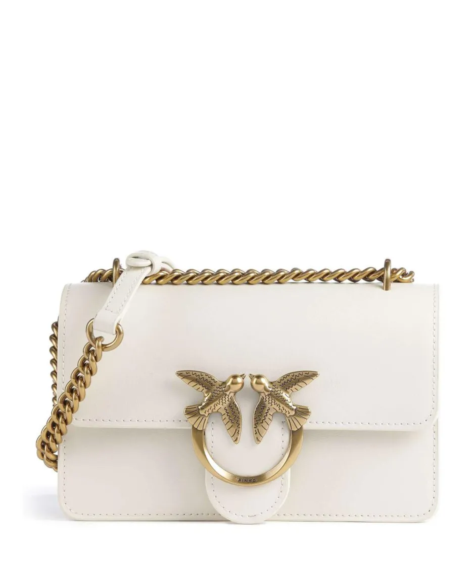Pinko Shoulder Bags|Crossbody Bags-Love One Mini Shoulder bag fine grain cow leather