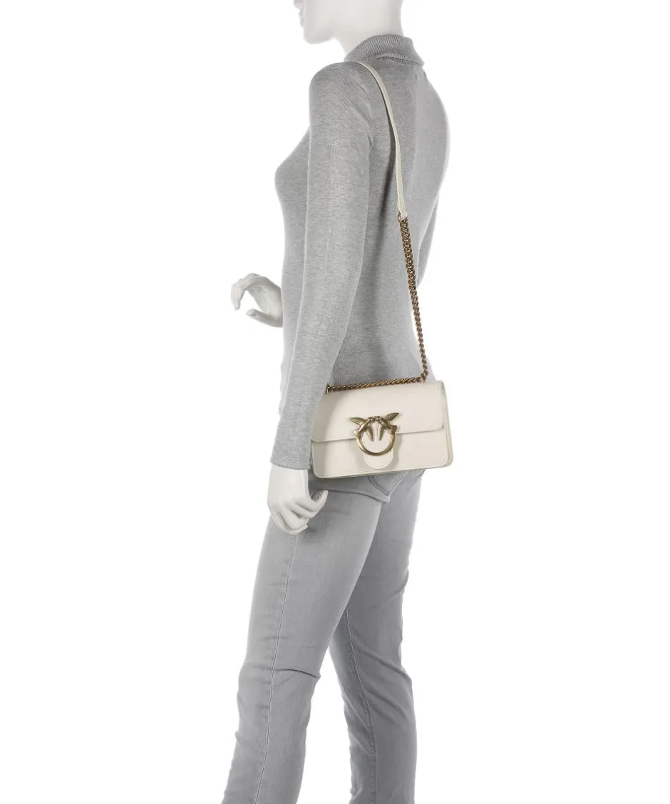 Pinko Shoulder Bags|Crossbody Bags-Love One Mini Shoulder bag fine grain cow leather