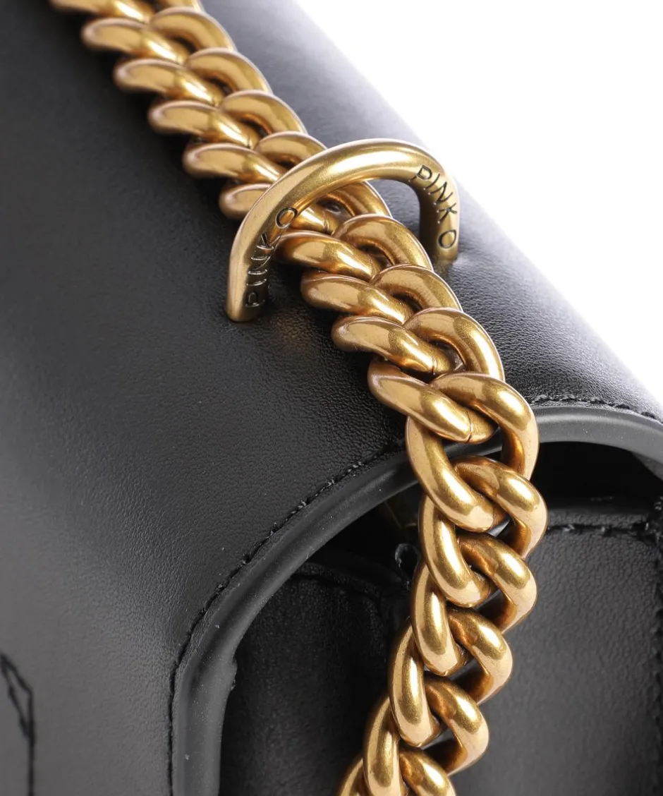 Pinko Shoulder Bags|Crossbody Bags-Love One Mini Shoulder bag fine grain cow leather