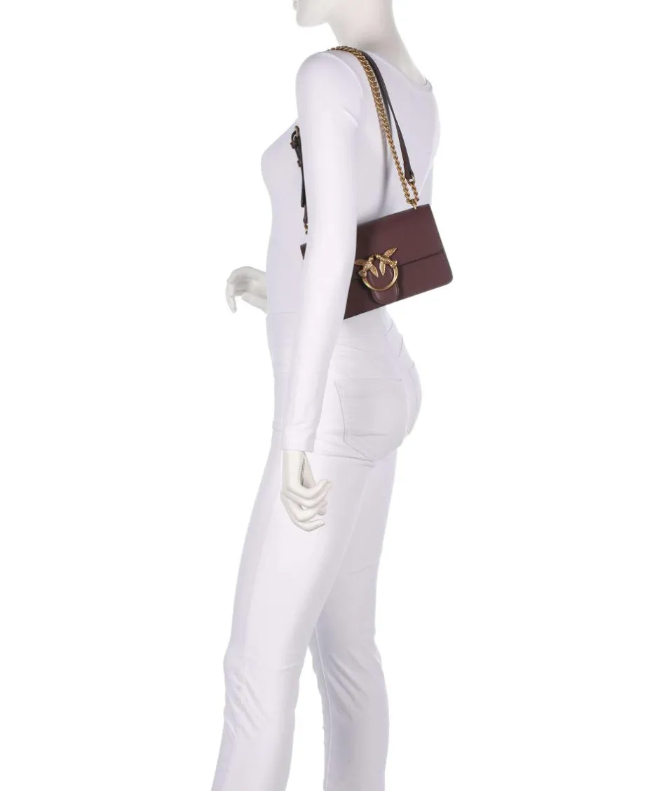 Pinko Shoulder Bags|Crossbody Bags-Love One Mini Shoulder bag fine grain cow leather