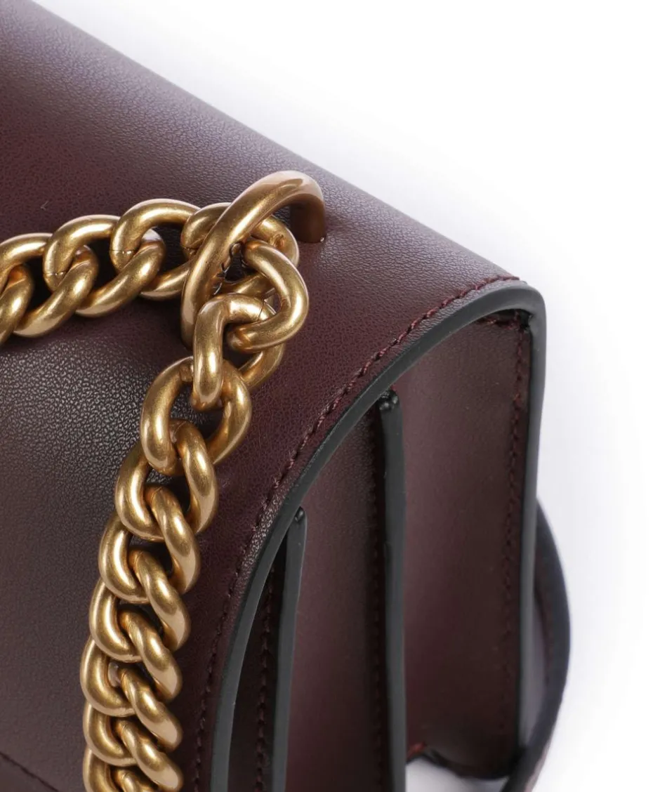 Pinko Shoulder Bags|Crossbody Bags-Love One Mini Shoulder bag fine grain cow leather
