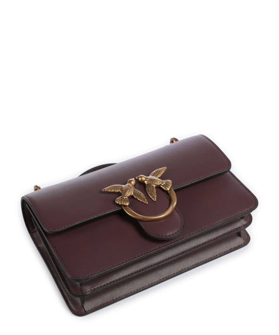 Pinko Shoulder Bags|Crossbody Bags-Love One Mini Shoulder bag fine grain cow leather