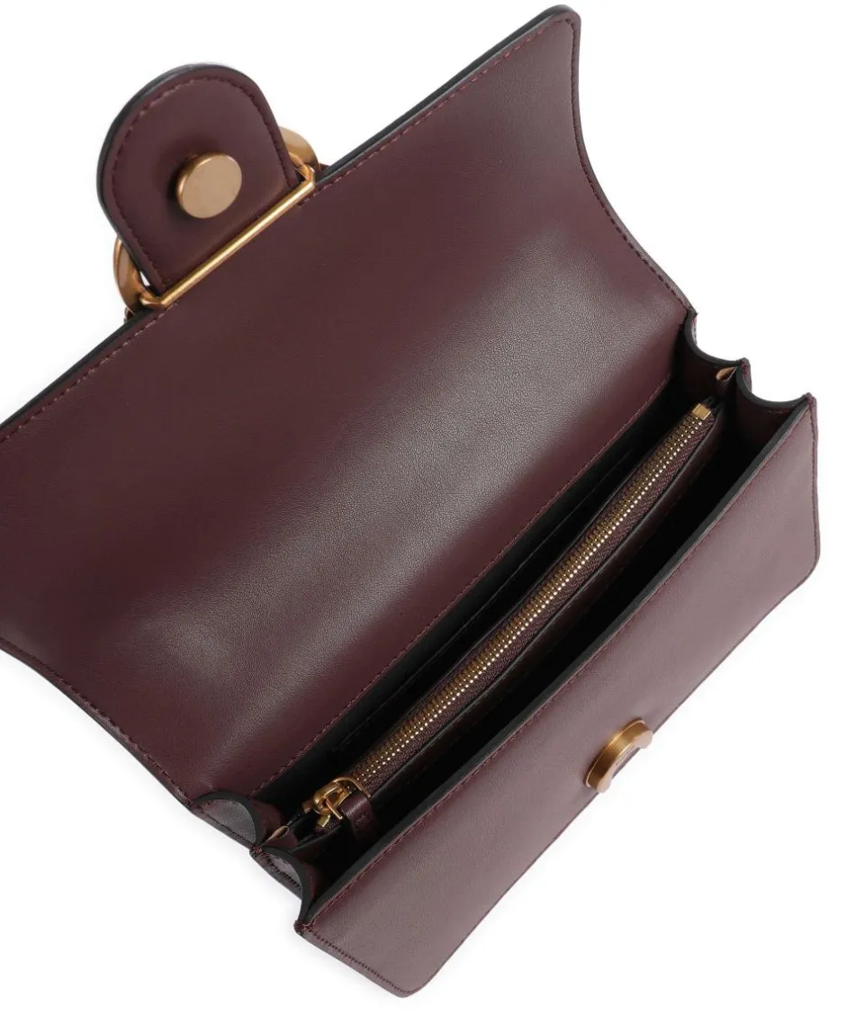 Pinko Shoulder Bags|Crossbody Bags-Love One Mini Shoulder bag fine grain cow leather