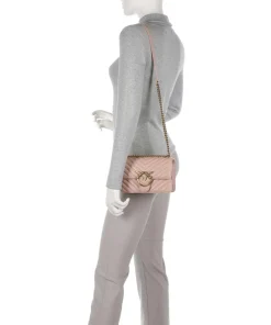 Pinko Shoulder Bags|Crossbody Bags-Love One Mini Shoulder bag fine grain leather