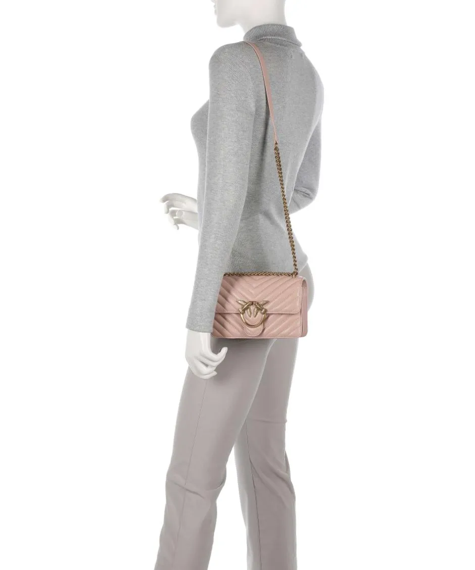 Pinko Shoulder Bags|Crossbody Bags-Love One Mini Shoulder bag fine grain leather