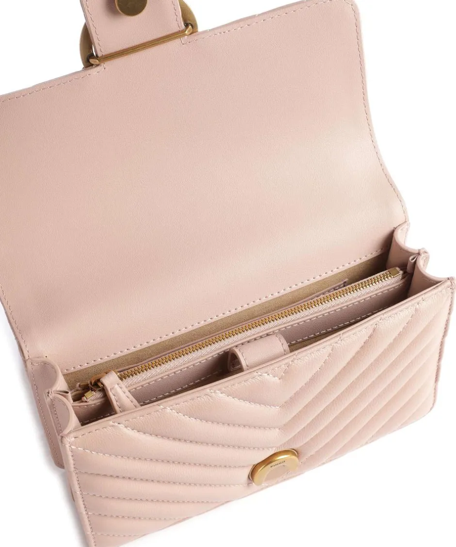 Pinko Shoulder Bags|Crossbody Bags-Love One Mini Shoulder bag fine grain leather
