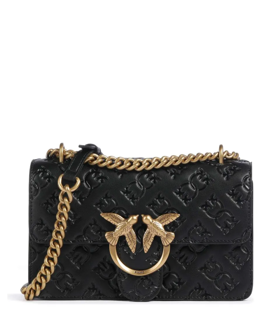 Pinko Shoulder Bags|Crossbody Bags-Love One Mini Shoulder bag embossed leather