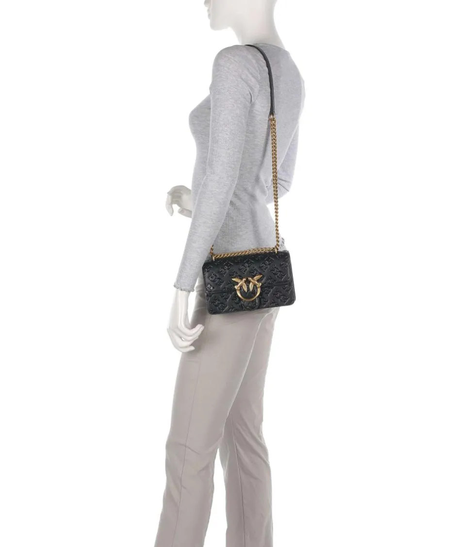 Pinko Shoulder Bags|Crossbody Bags-Love One Mini Shoulder bag embossed leather