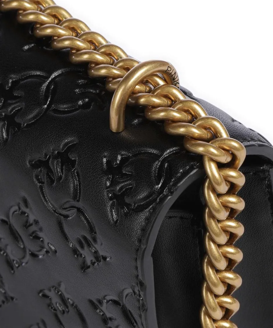 Pinko Shoulder Bags|Crossbody Bags-Love One Mini Shoulder bag embossed leather