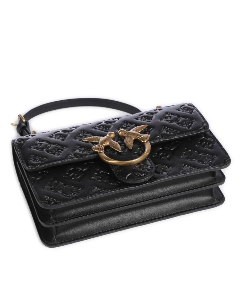 Pinko Shoulder Bags|Crossbody Bags-Love One Mini Shoulder bag embossed leather