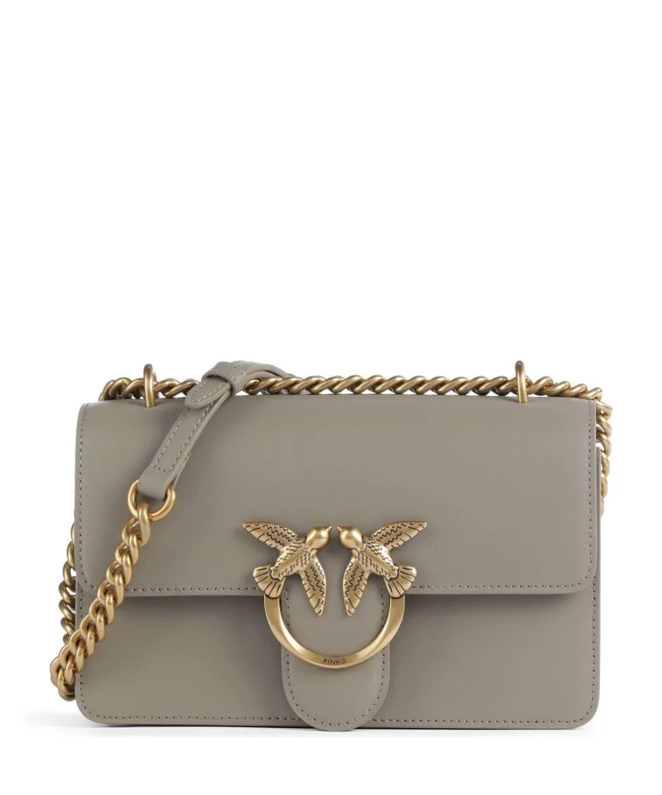 Pinko Shoulder Bags|Crossbody Bags-Love One Mini Shoulder bag fine grain cow leather