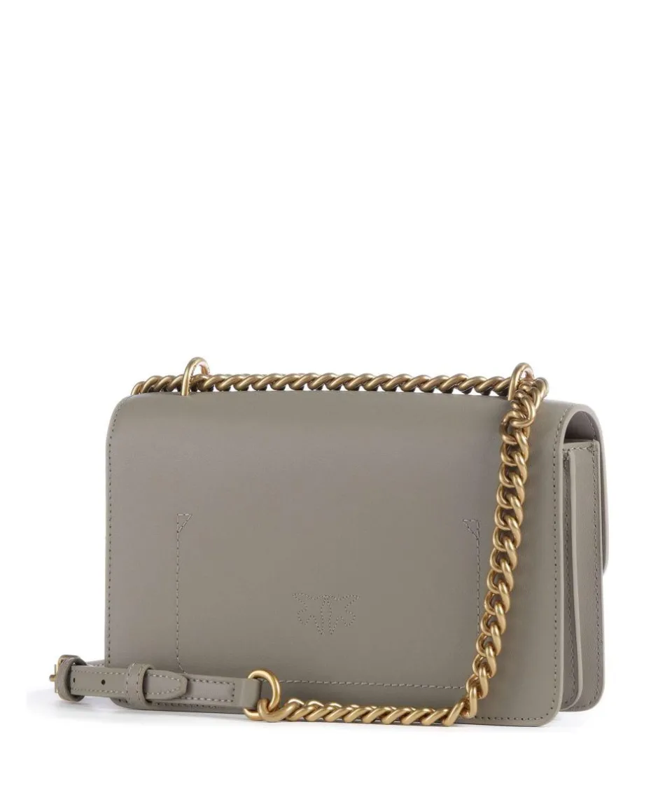 Pinko Shoulder Bags|Crossbody Bags-Love One Mini Shoulder bag fine grain cow leather