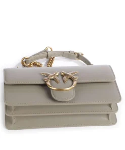 Pinko Shoulder Bags|Crossbody Bags-Love One Mini Shoulder bag fine grain cow leather