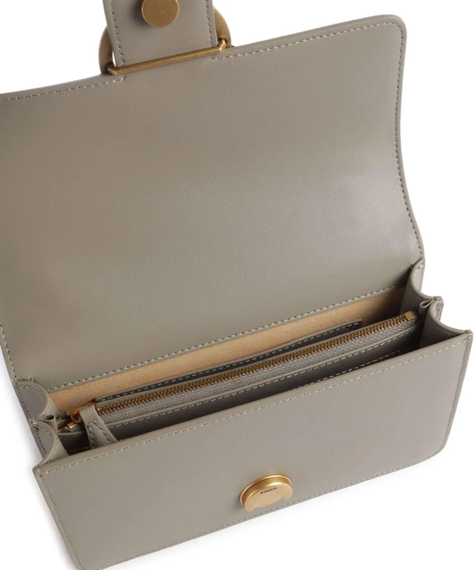 Pinko Shoulder Bags|Crossbody Bags-Love One Mini Shoulder bag fine grain cow leather