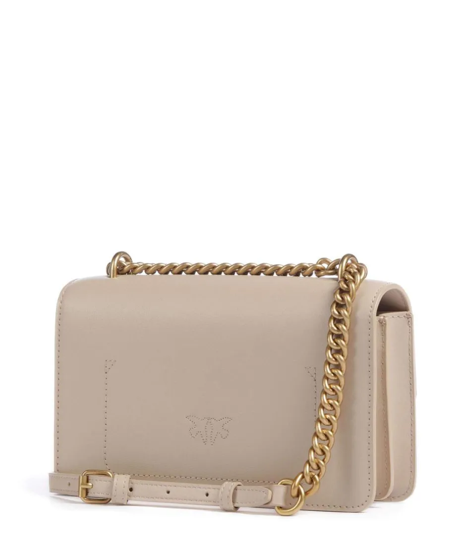 Pinko Shoulder Bags|Crossbody Bags-Love One Mini Shoulder bag fine grain cow leather