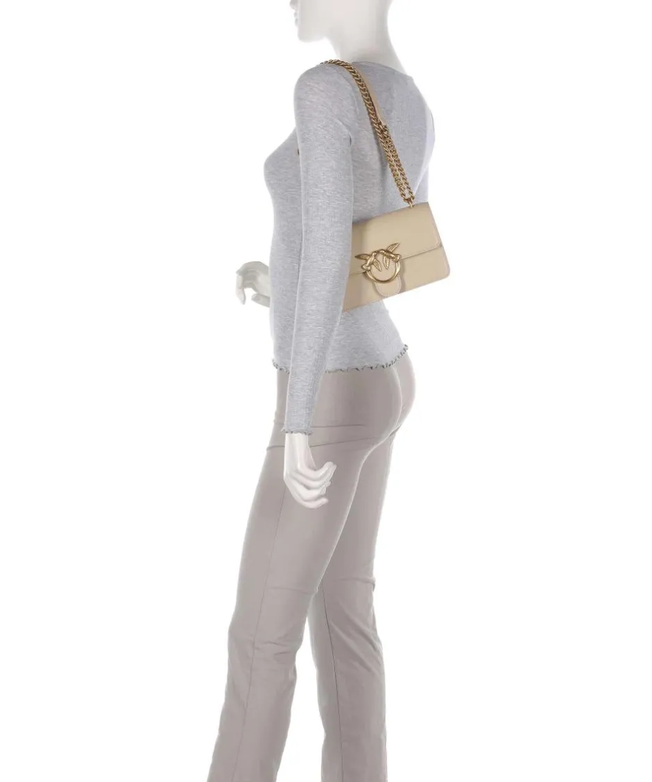 Pinko Shoulder Bags|Crossbody Bags-Love One Mini Shoulder bag fine grain cow leather