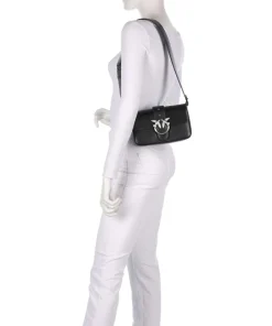 Pinko Shoulder Bags|Crossbody Bags-Love One Mini Slouchy Shoulder bag softly grained calfskin