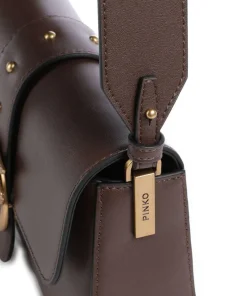 Pinko Crossbody Bags-Love One Mini Slouchy Shoulder bag softly grained calfskin