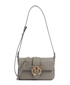 Pinko Shoulder Bags|Crossbody Bags-Love One Mini Slouchy Shoulder bag softly grained calfskin
