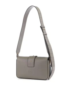 Pinko Shoulder Bags|Crossbody Bags-Love One Mini Slouchy Shoulder bag softly grained calfskin