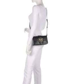 Pinko Shoulder Bags|Crossbody Bags-Love One Mini Slouchy Shoulder bag softly grained calfskin