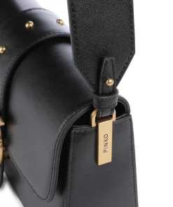 Pinko Shoulder Bags|Crossbody Bags-Love One Mini Slouchy Shoulder bag softly grained calfskin