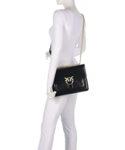 Pinko Shoulder Bags-Love One Soft Big Shoulder bag softly grained calfskin