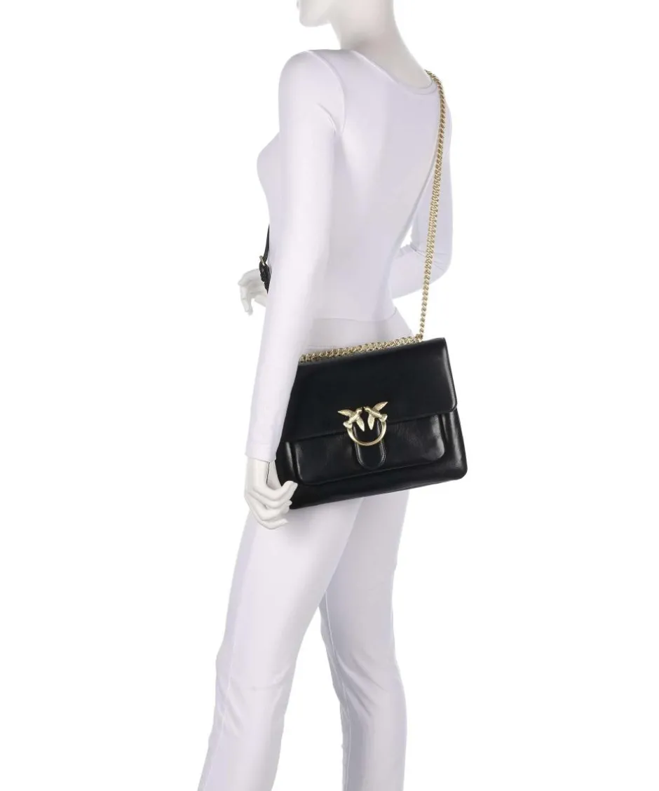 Pinko Shoulder Bags-Love One Soft Big Shoulder bag softly grained calfskin