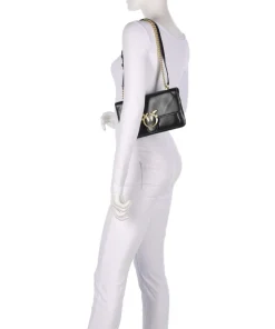 Pinko Shoulder Bags|Crossbody Bags-Love One Soft Mini Shoulder bag softly grained calfskin