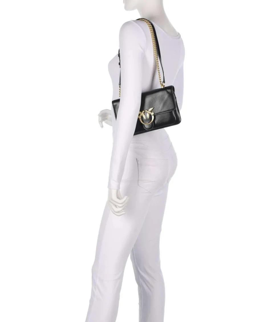Pinko Shoulder Bags|Crossbody Bags-Love One Soft Mini Shoulder bag softly grained calfskin