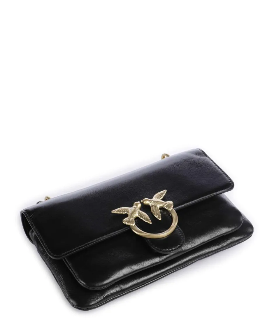 Pinko Shoulder Bags|Crossbody Bags-Love One Soft Mini Shoulder bag softly grained calfskin