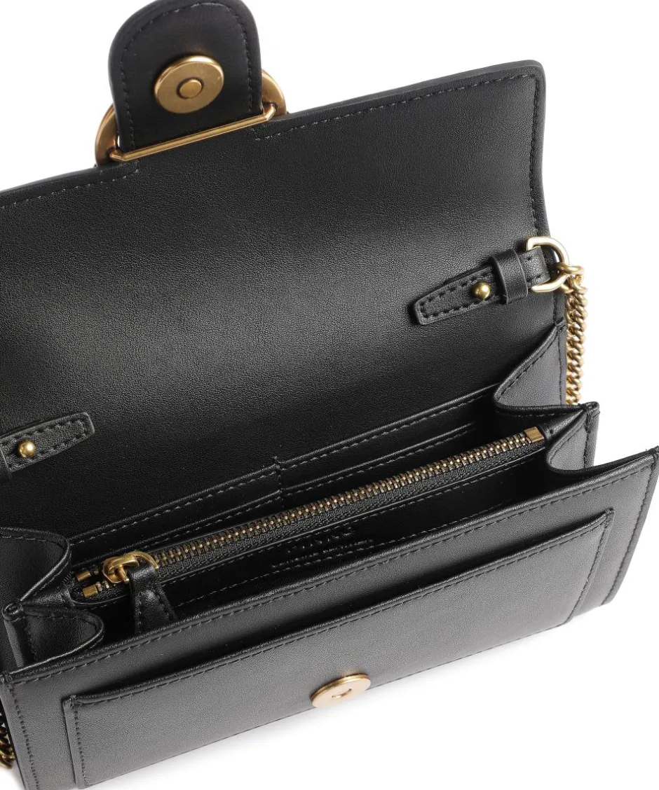 Pinko Wallets|Crossbody Bags-Love One Wallet fine grain leather